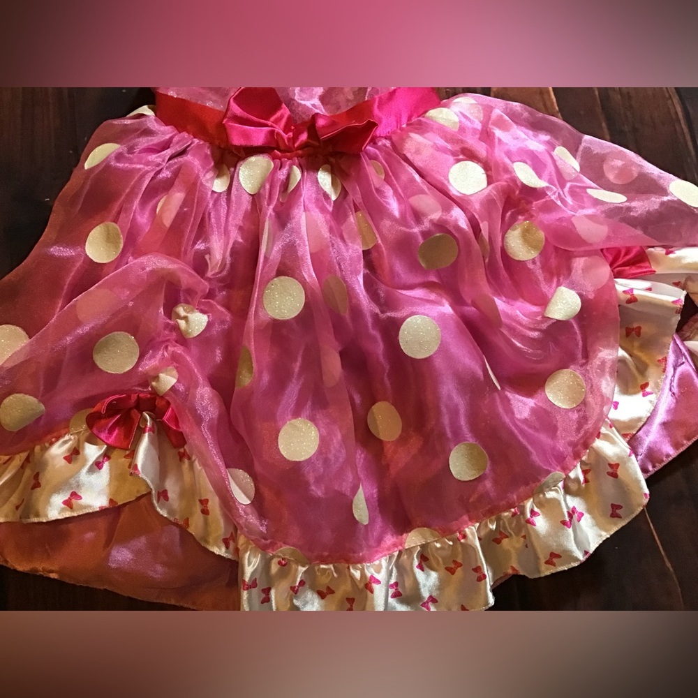 Disney store Minnie Mouse pink costume dress for girls size 4 - Picture 6 of 10